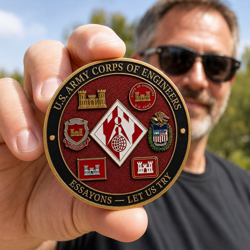CorpsCrest – U.S. Army Corps of Engineers “Essayons” Coin