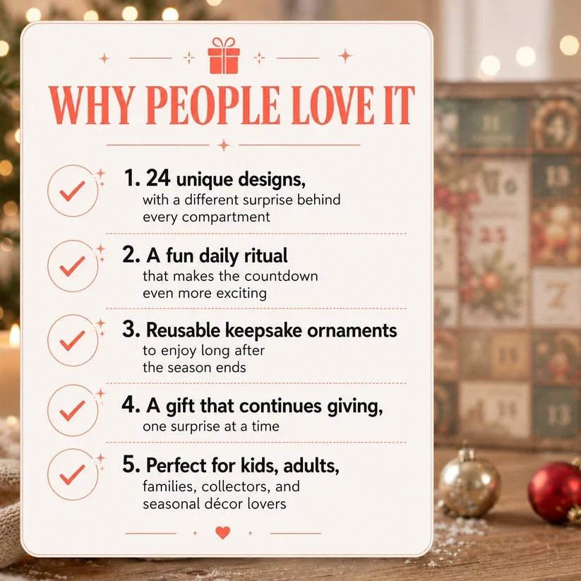 HolidayHatch – 24-Day Mystery Charm Advent Calendar
