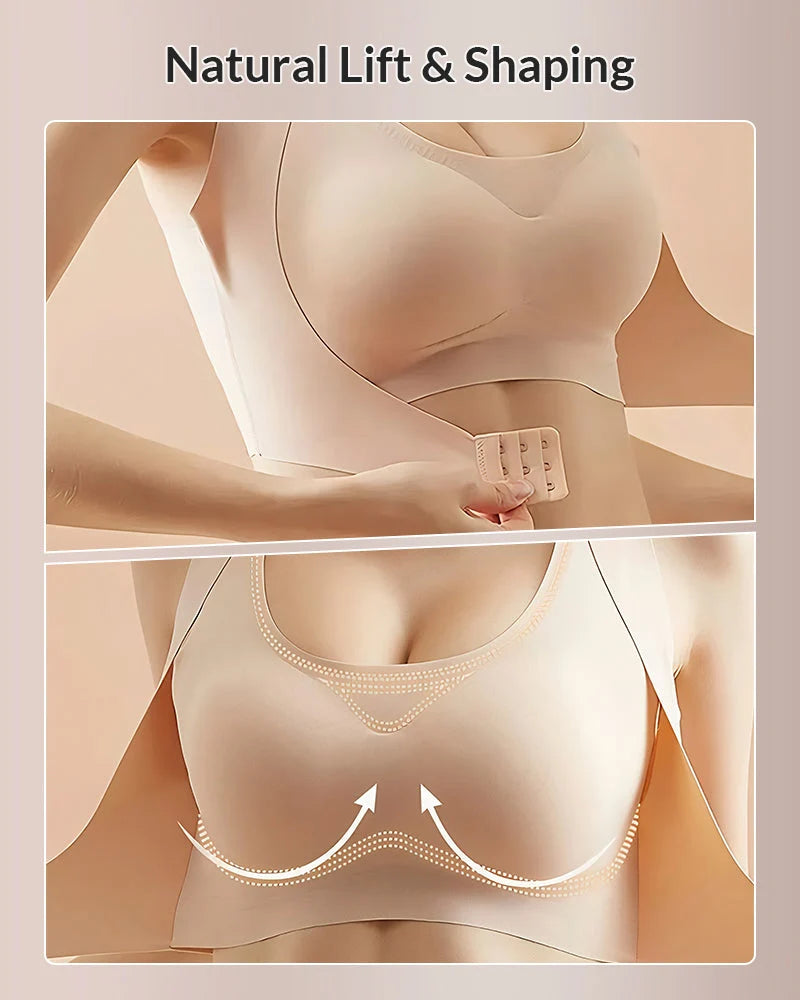 PostureEase – Front Closure Cross-Back Support Bra