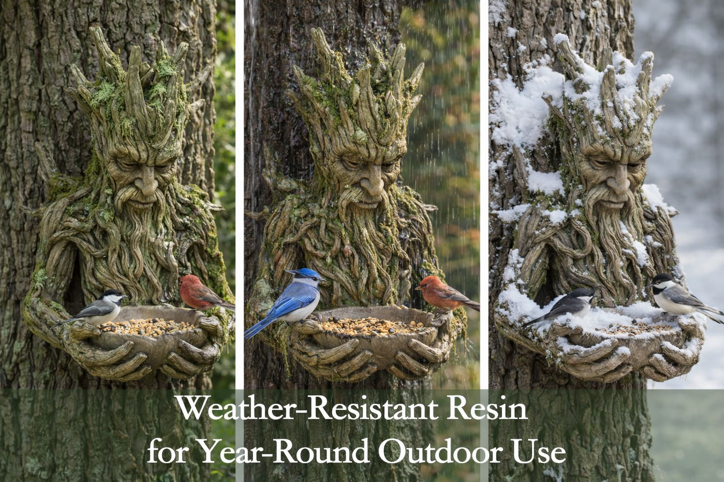 The Quiet Offering A Tree-Integrated Bird Feeding Sculpture