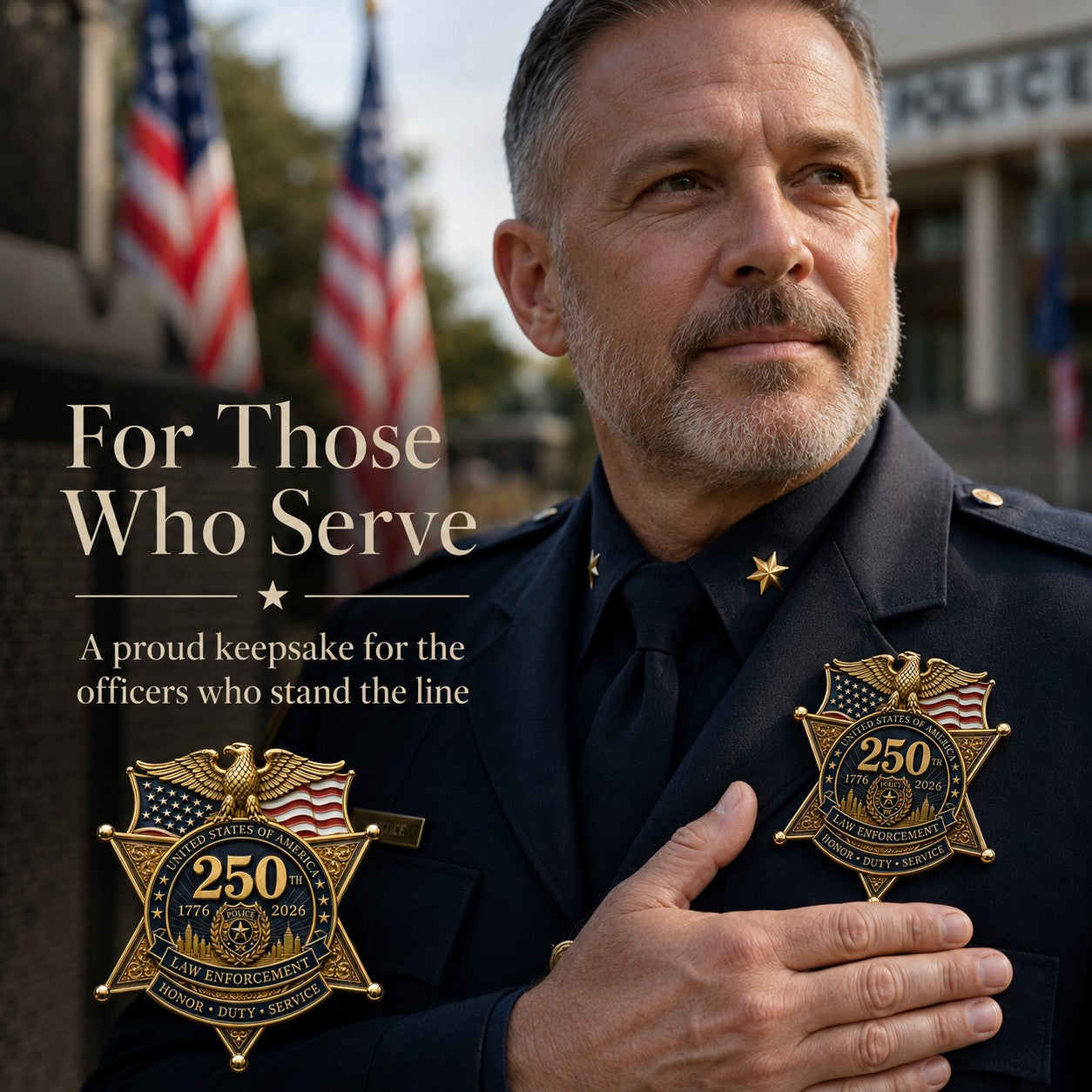 ★Anniversary 49% OFF - America 250 Law Enforcement Brooch