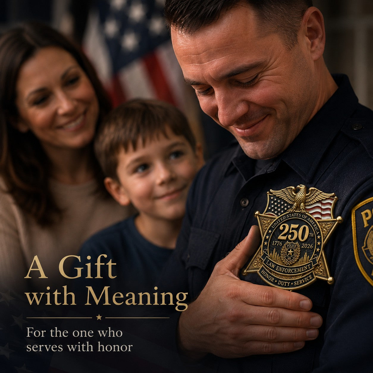 ★Anniversary 49% OFF - America 250 Law Enforcement Brooch