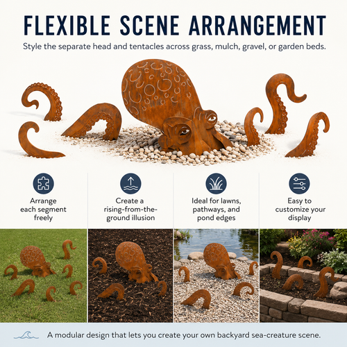 SeaPhantom – Giant Squid Yard Art
