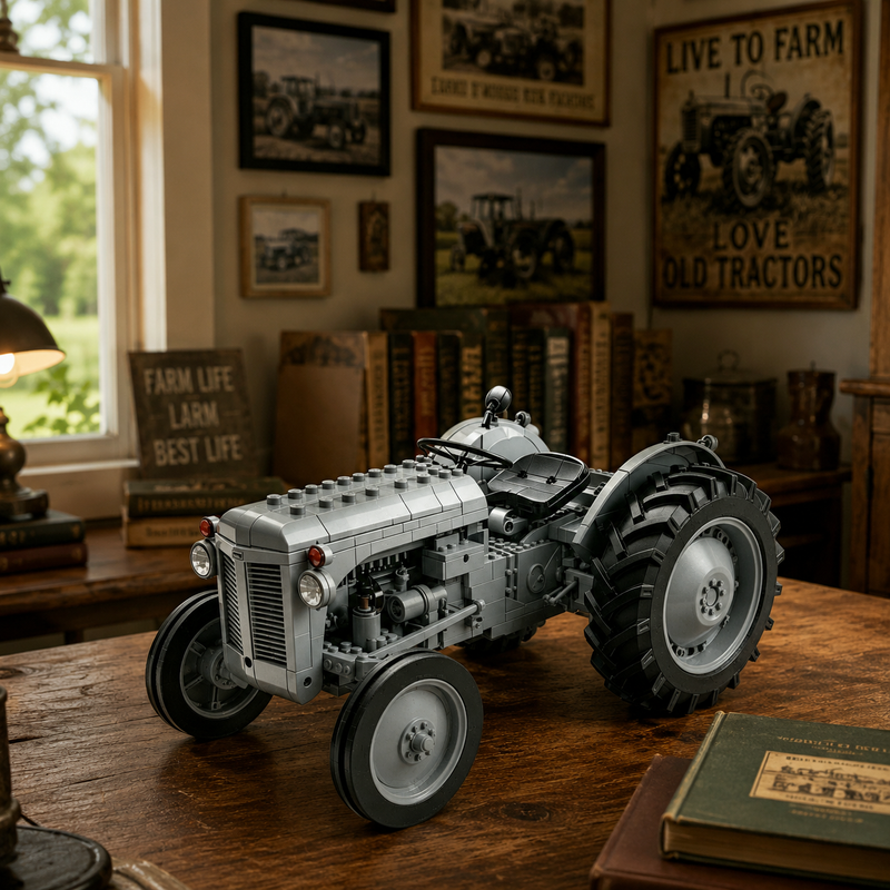 FarmForge – Classic Grey Field Tractor Model