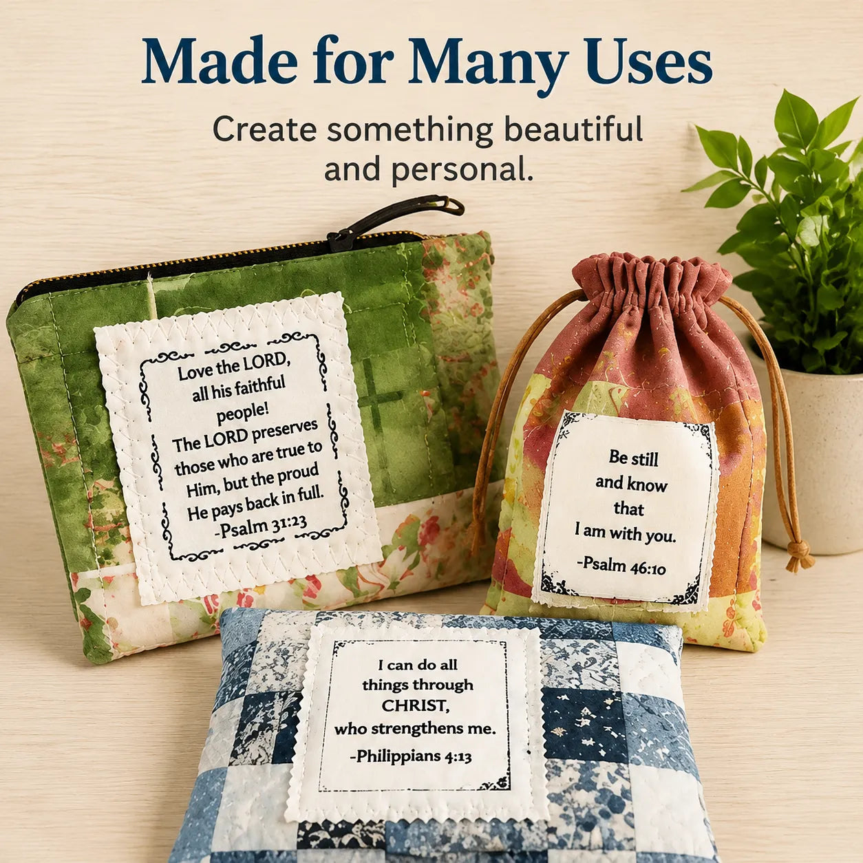 FaithPocket – Inspirational Prayer Fabric Panel