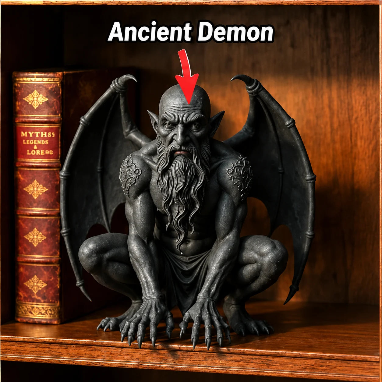 ShadowGarg – Gothic Shelf Guardian Decor