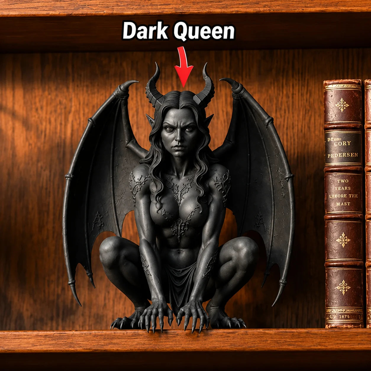 ShadowGarg – Gothic Shelf Guardian Decor