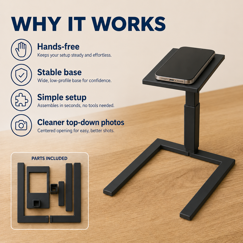 TopView – Overhead Phone Camera Stand