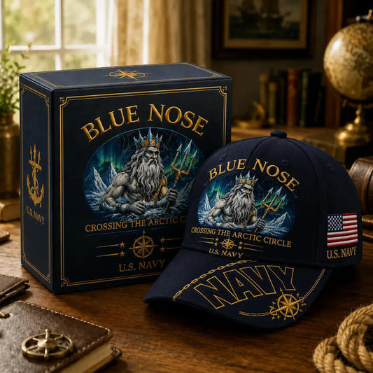 PatriotPeak – Premium Navy Embroidered Military Cap