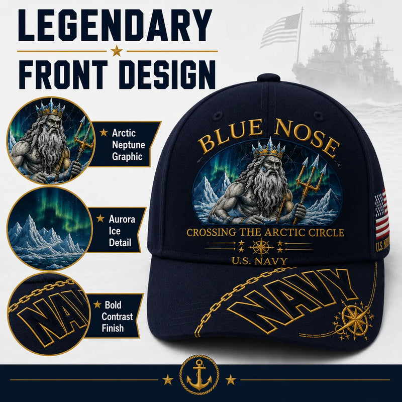 PatriotPeak – Premium Navy Embroidered Military Cap
