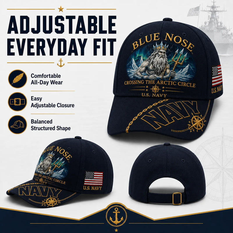 PatriotPeak – Premium Navy Embroidered Military Cap