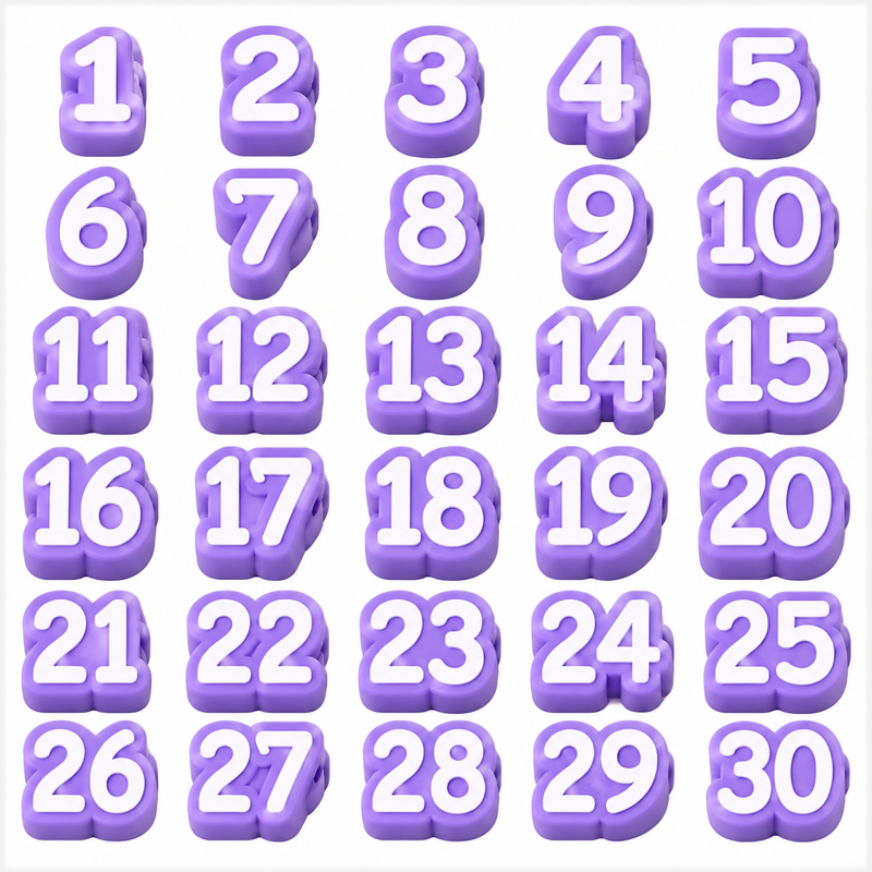 NumberFlow – Numbered Pencil Toppers