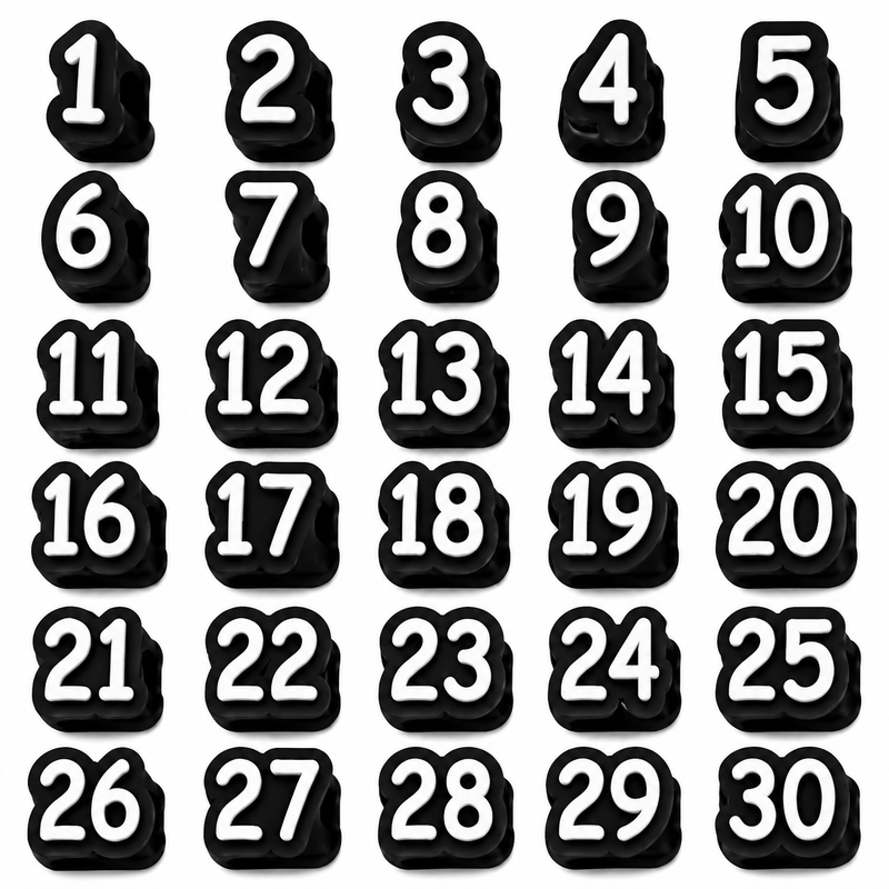 NumberFlow – Numbered Pencil Toppers