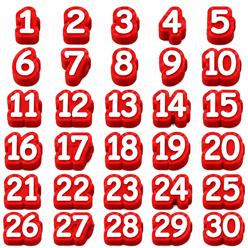 NumberFlow – Numbered Pencil Toppers