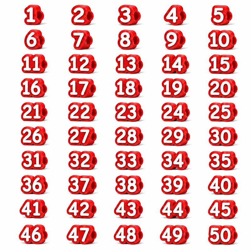 NumberFlow – Numbered Pencil Toppers