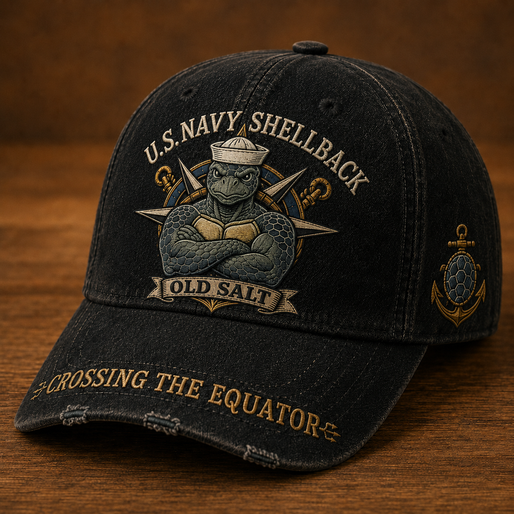 HonorLegacy – US Navy Shellback Heritage Cap & Coin Set