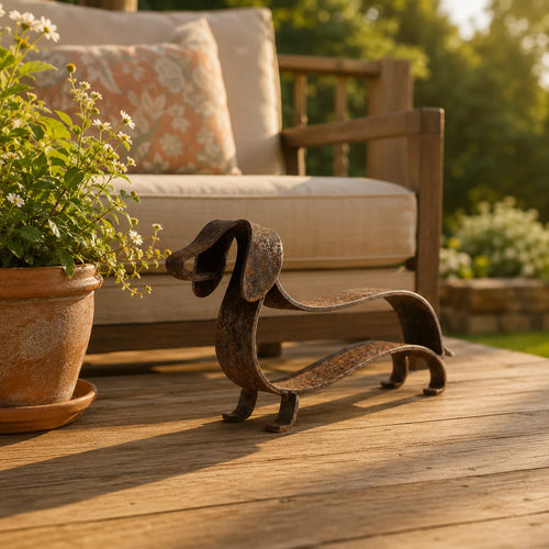RustyDox – Rustic Dachshund Decorative Statue