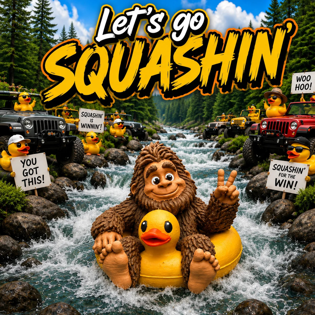 WildMuse – Sasquatch & Duck Adventure Figurine
