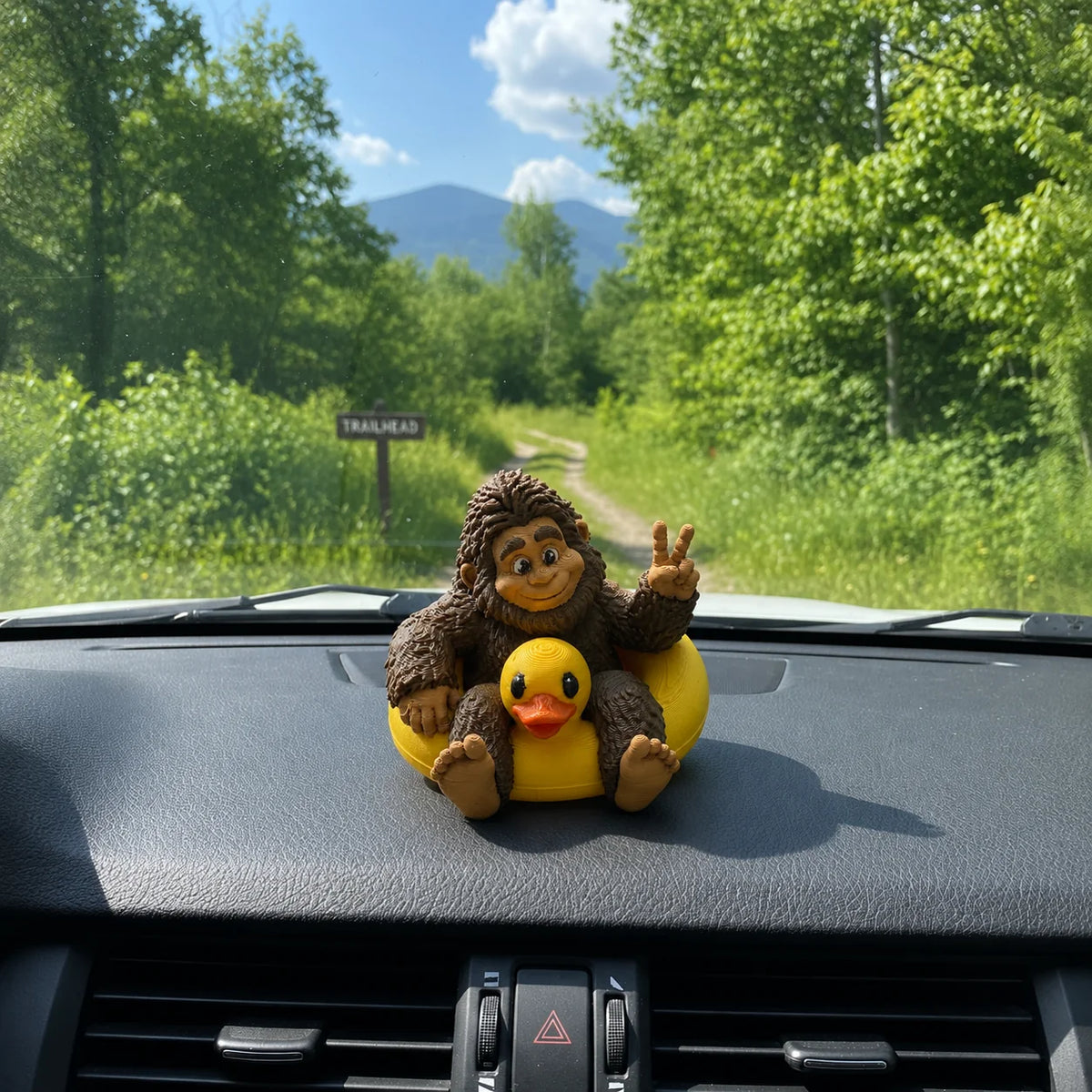 WildMuse – Sasquatch & Duck Adventure Figurine