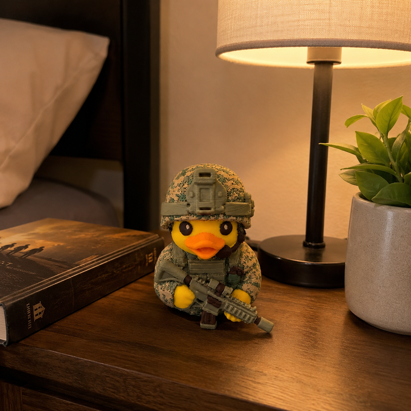 BattleQuack – Military-Inspired Soldier Duck Collectible