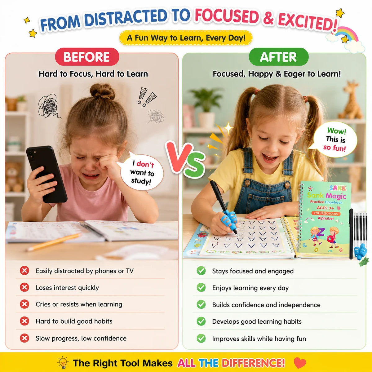 MagicScript – Reusable Children’s Writing Copybooks