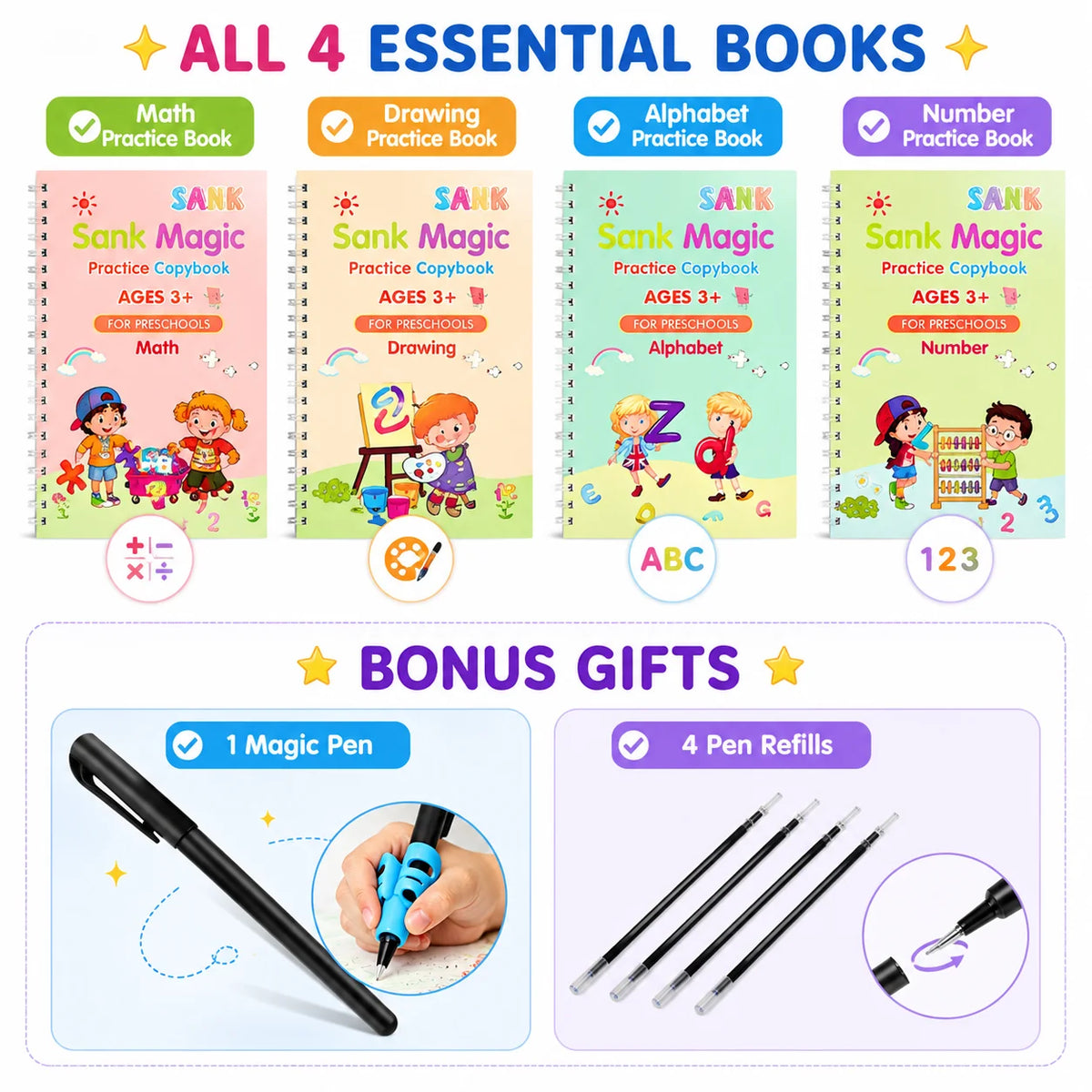 MagicScript – Reusable Children’s Writing Copybooks
