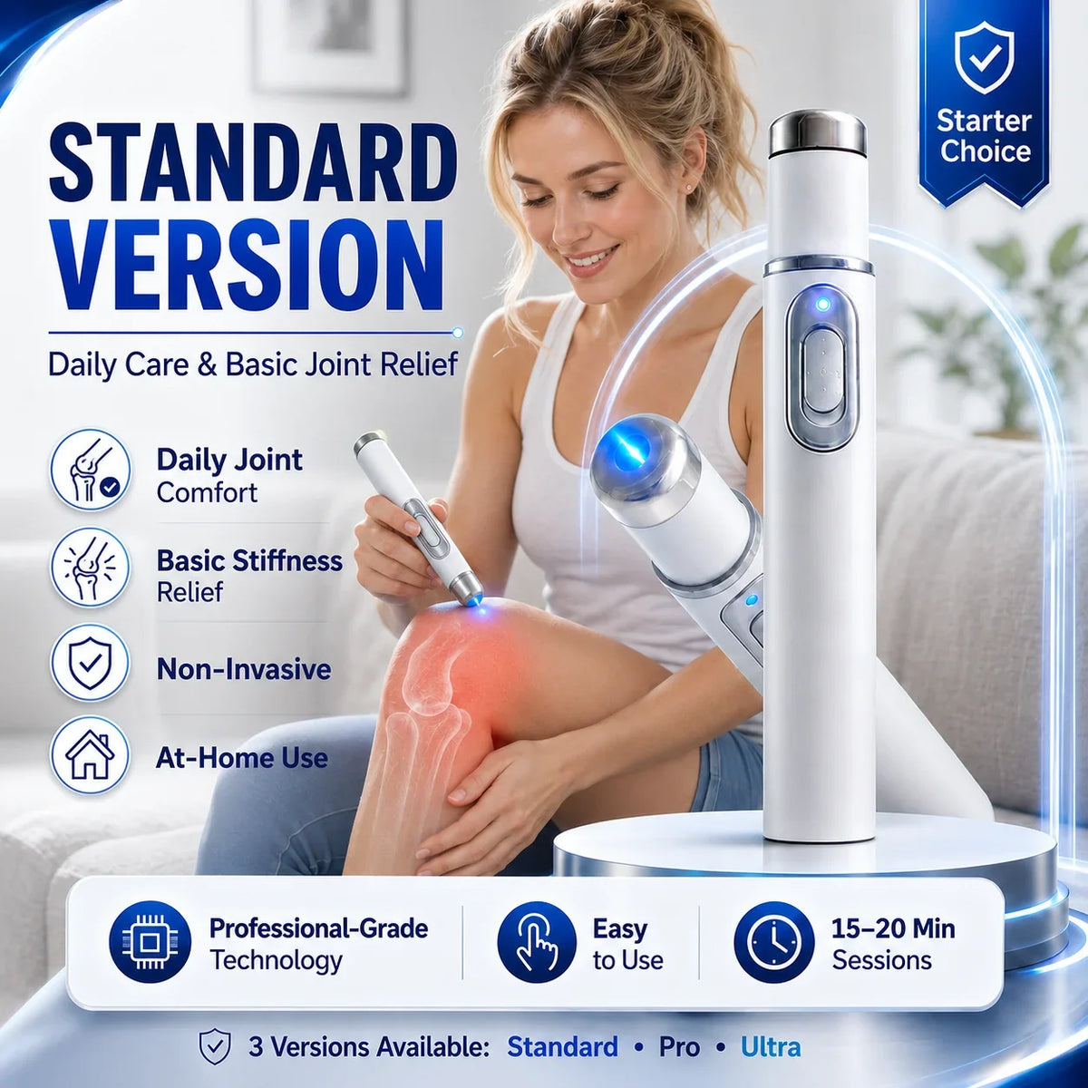 PulseVanta – At-Home Acoustic Shock Wave Therapy Massager