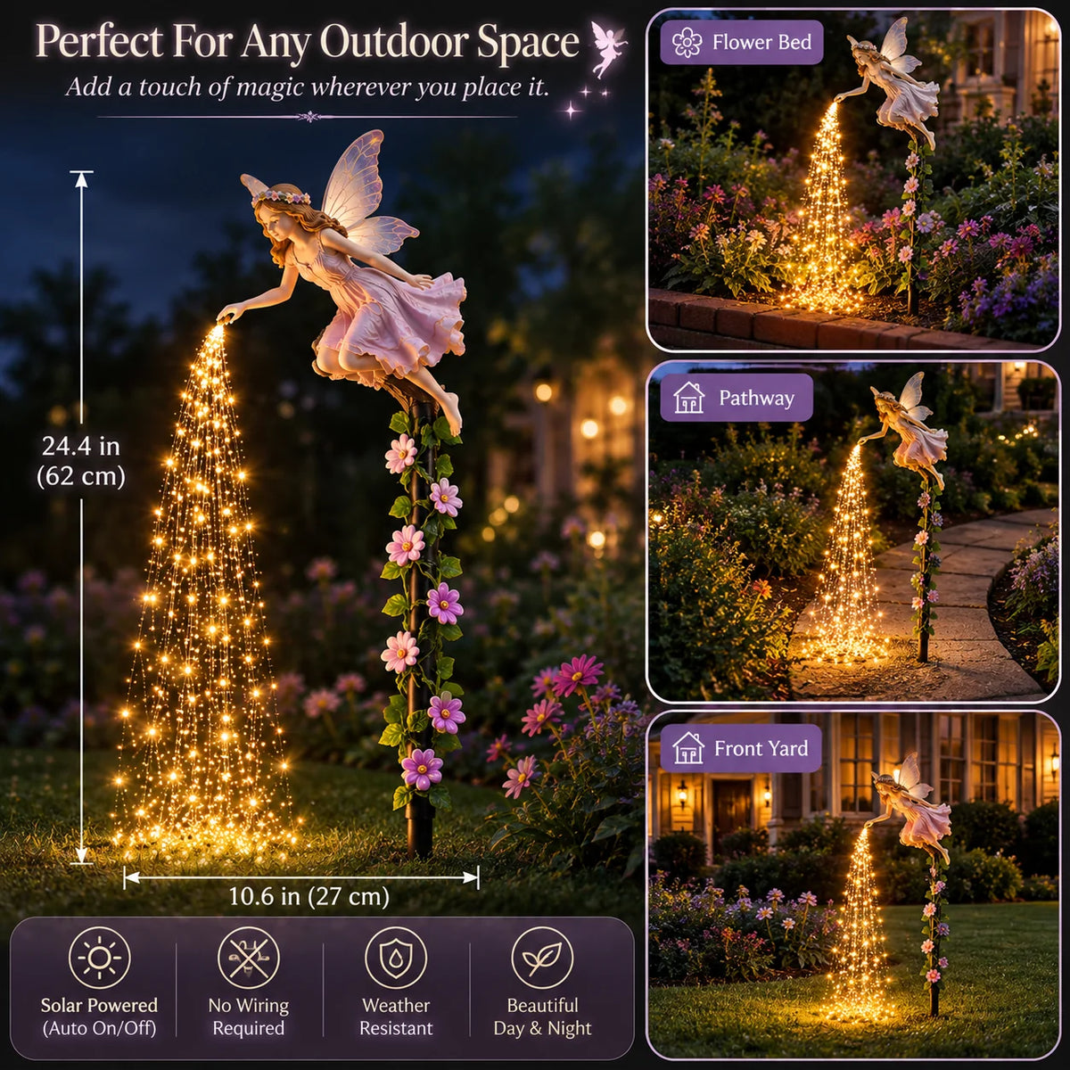 FairyGlow – Solar Sprinkling Fairy Garden Light
