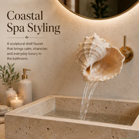 CoastalMuse – Sculptural Waterfall Sink Faucet