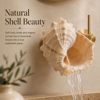 CoastalMuse – Sculptural Waterfall Sink Faucet