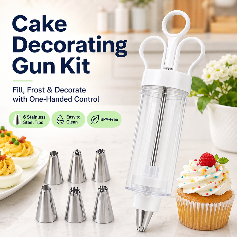 CreamCraft – Multi-Tip Frosting & Pastry Decorating Gun