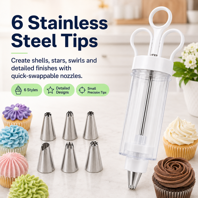 CreamCraft – Multi-Tip Frosting & Pastry Decorating Gun