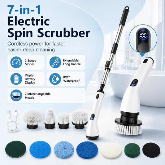 SpinVanta – 7-In-1 Electric Spin Scrubber