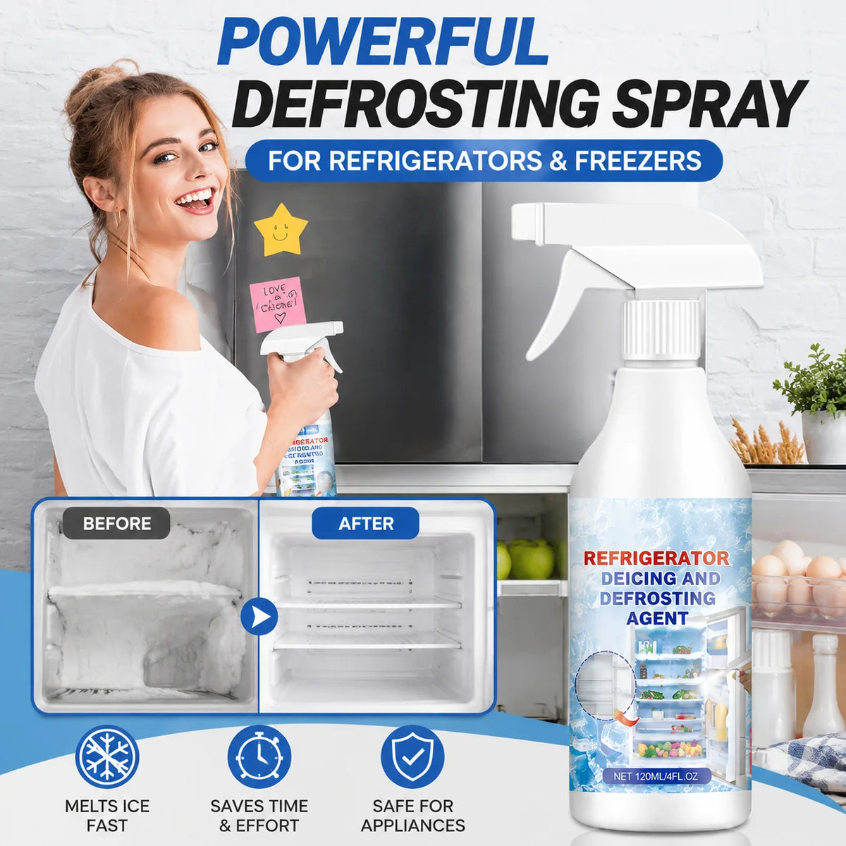 FrostEase – Fridge & Freezer Defrosting Spray
