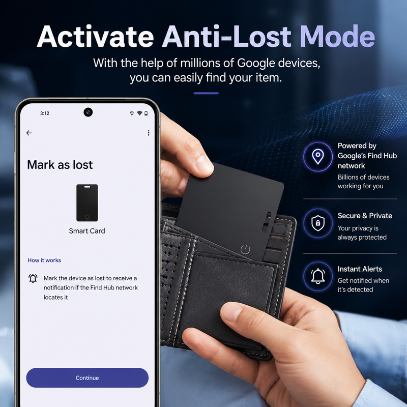 FindFlow – Global Wallet & Luggage Tracking Card