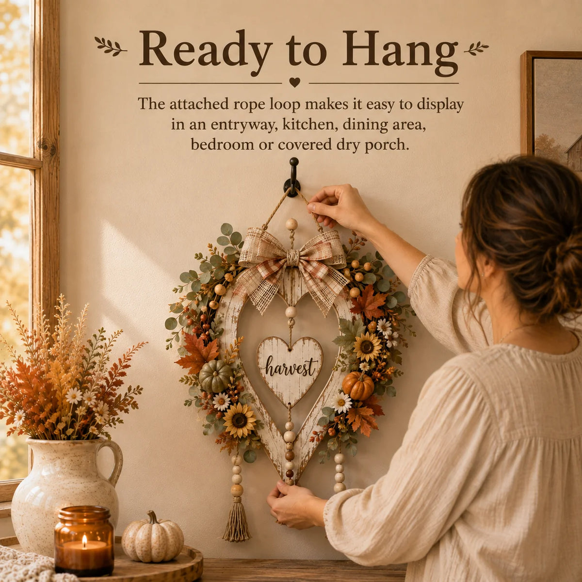 AutumnHeart – Harvest Pumpkin Farmhouse Decor