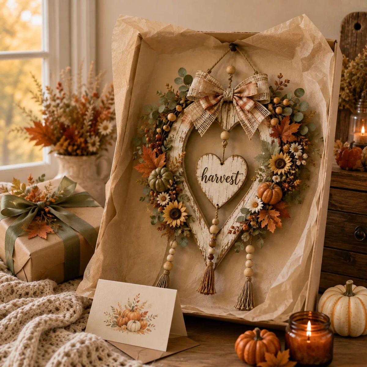 AutumnHeart – Harvest Pumpkin Farmhouse Decor