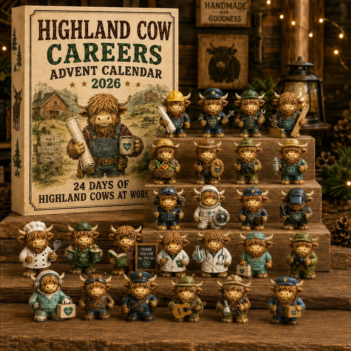 HighlandHaven – 24-Day Highland Cow Careers Advent Calendar 2026