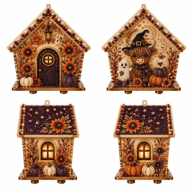 GhostHaven – 3D Haunted Cottage Rhinestone Kit