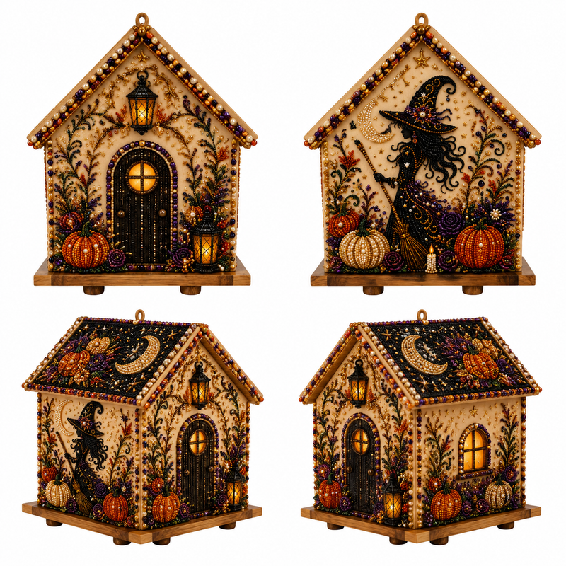 GhostHaven – 3D Haunted Cottage Rhinestone Kit
