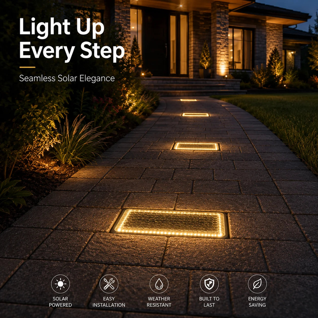 WalkLume – Premium Solar Paver Pathway Lighting