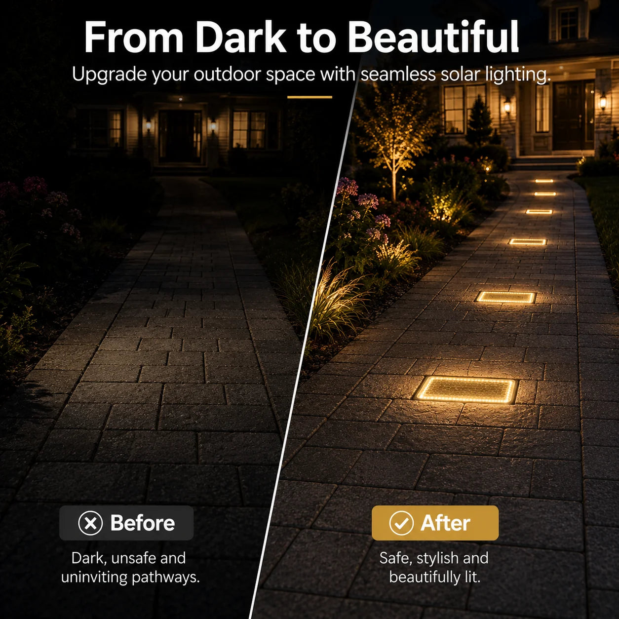 WalkLume – Premium Solar Paver Pathway Lighting