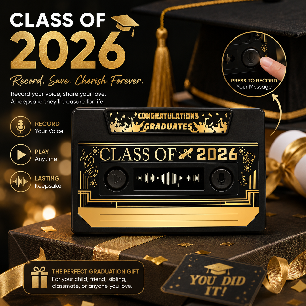 EchoLegacy – Personalized Graduation Voice Keepsake