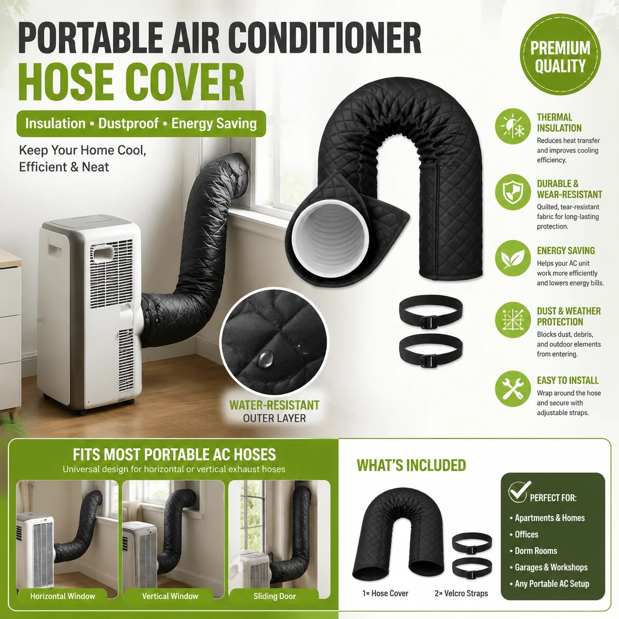PipeShield – Insulated AC Hose Cover