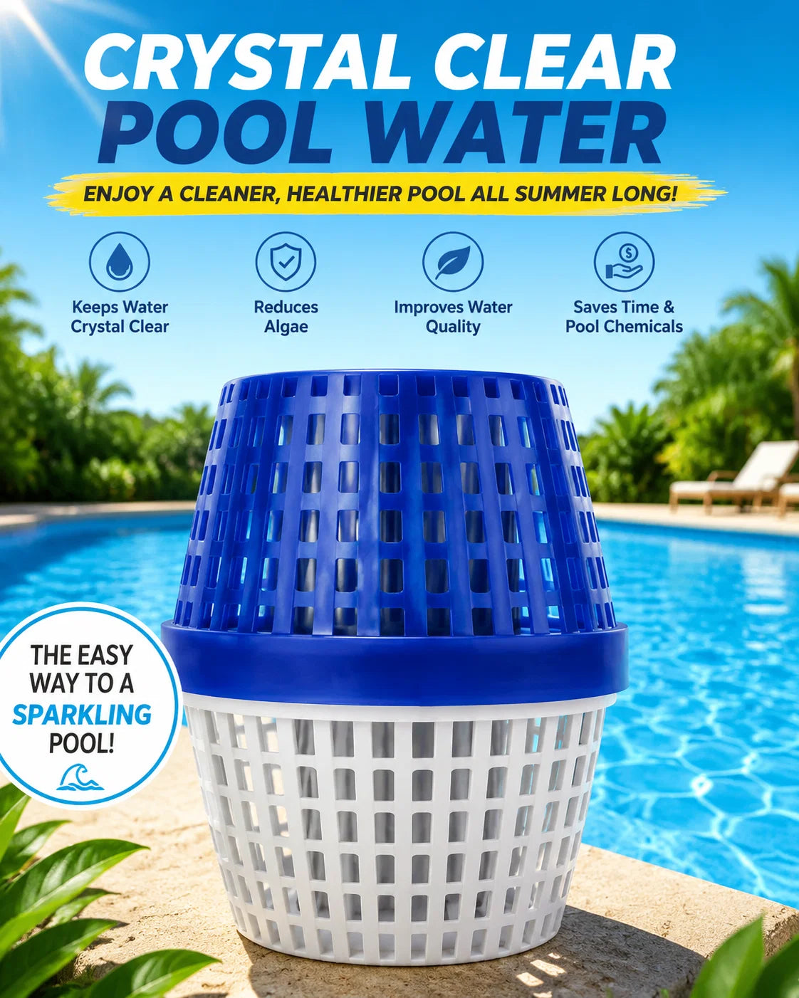 PureFlow – Crystal Clear Pool Water Mineral Cleaner