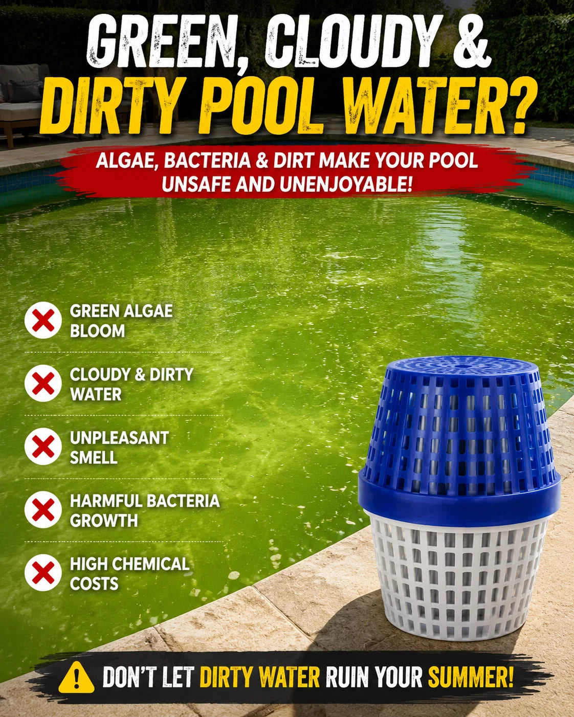 PureFlow – Crystal Clear Pool Water Mineral Cleaner