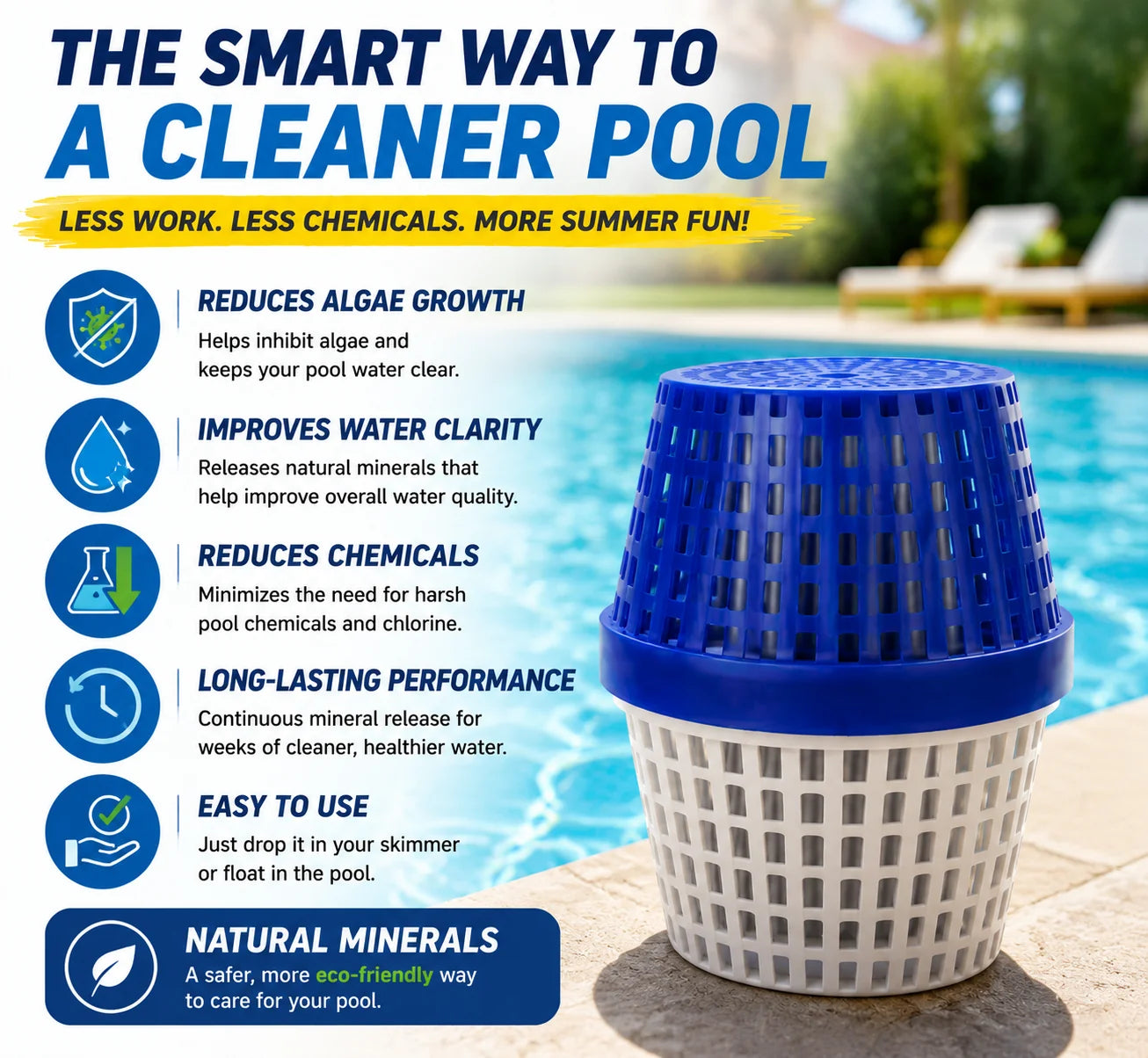 PureFlow – Crystal Clear Pool Water Mineral Cleaner