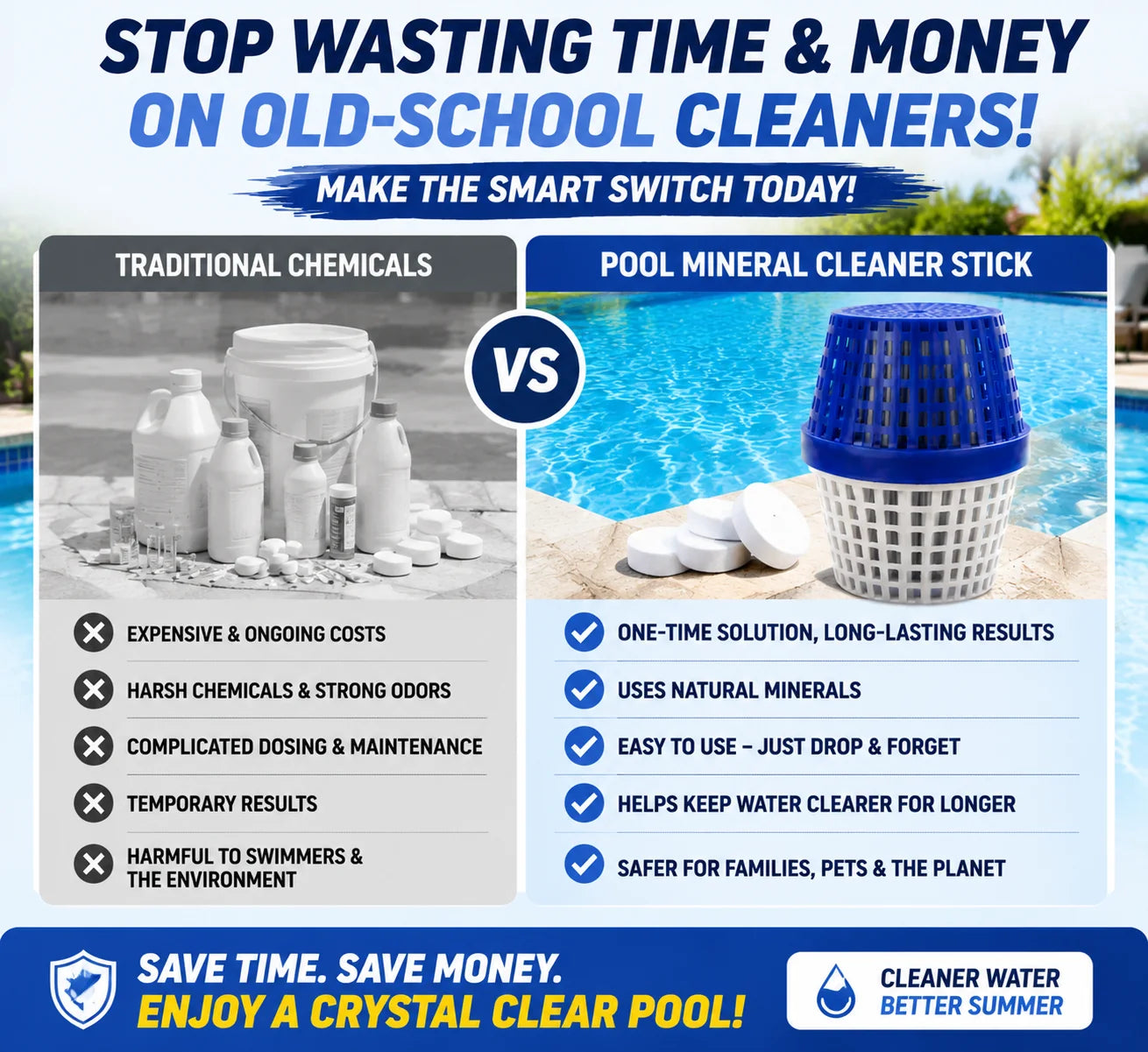 PureFlow – Crystal Clear Pool Water Mineral Cleaner