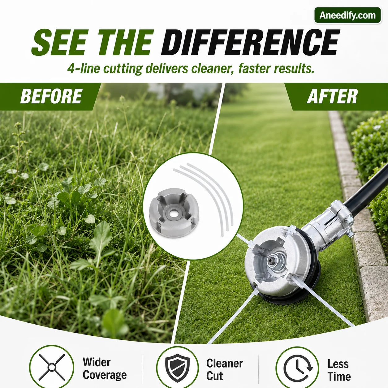 TrimForce – Aluminum 4-Line Trimmer Head