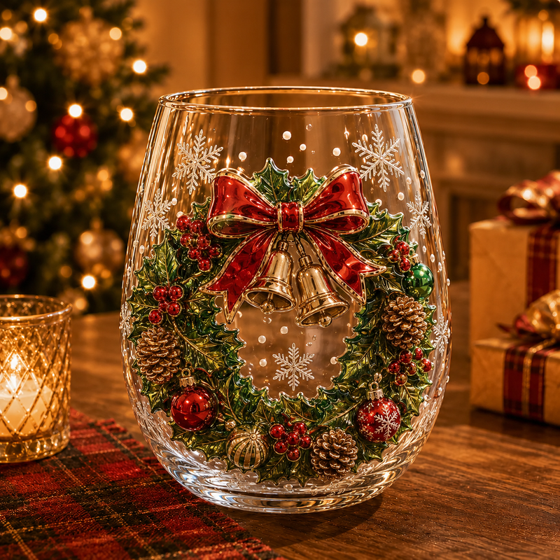 CrystalFest – Luxury 3D Christmas Glass Art Cup